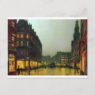 Carte Postale Boar Lane, Leeds de John Atkinson Grimshaw