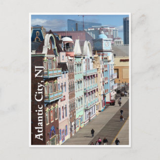 Carte Postale Boardwalk à Atlantic City, New Jersey Postcard