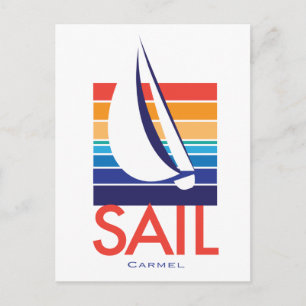Carte Postale Boat Color Carré_Carmel