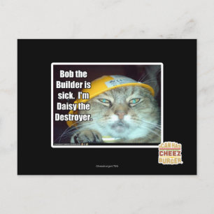 Carte Postale Bob le Builder est malade