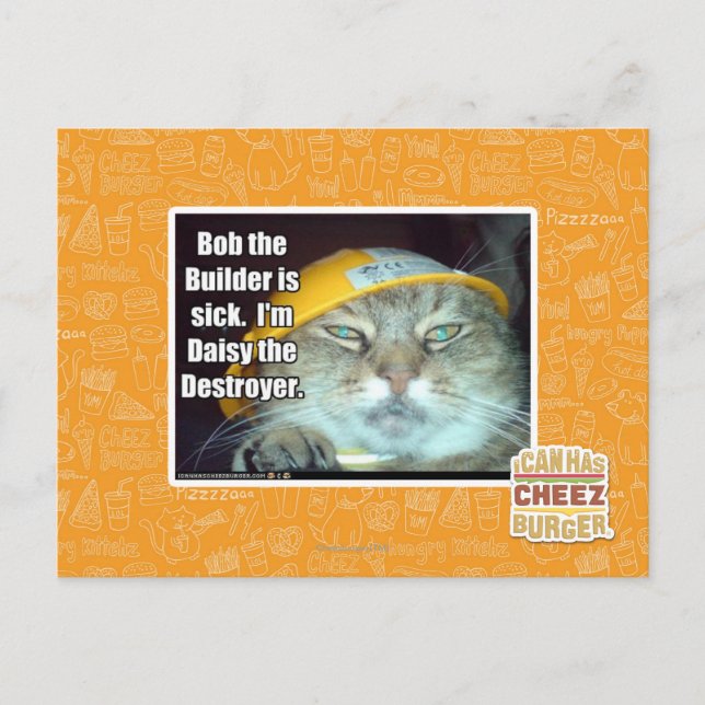 Carte Postale Bob le Builder est malade (Devant)