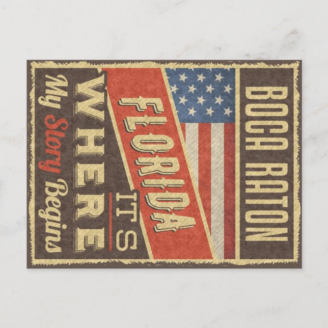 Carte Postale Boca Raton Florida (Devant)