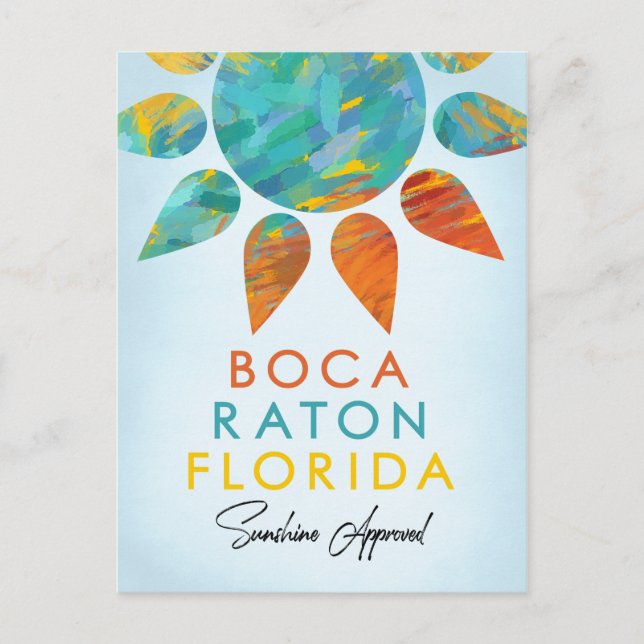 Carte Postale Boca Raton Florida Sunshine Travel (Devant)