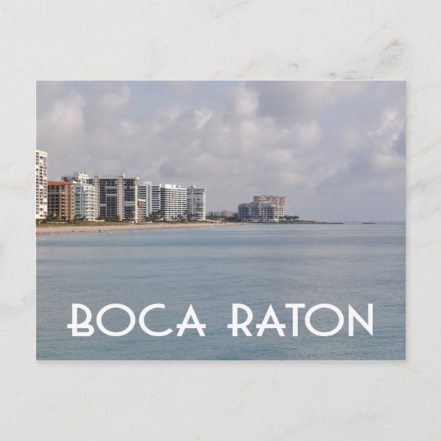 Carte Postale Boca Raton Floride scène de plage (Devant)