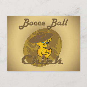Carte Postale Bocce Ball Chick #6