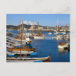 Carte Postale Bodo, port avec bateaux de tradition