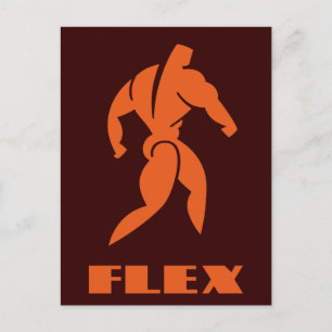 Carte Postale Bodybuilding flexible