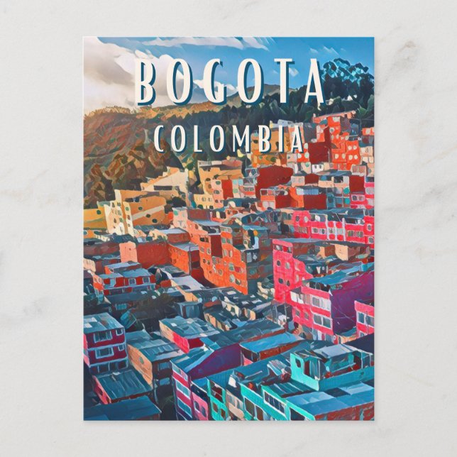 Carte Postale Bogota : Capitale vibrante de la Colombie (Devant)