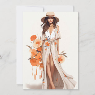 Carte postale Boho Chic Floral