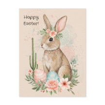 Carte Postale Boho Easter Bunny - Mandala minimali