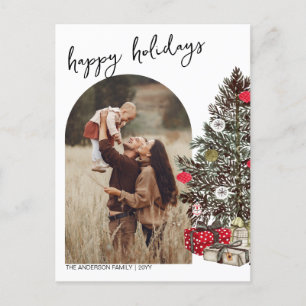Carte postale Boho Happy Holidays