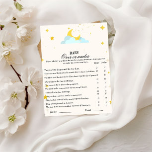 Carte Postale Boho moderne sur ou sous les jeux de baby shower