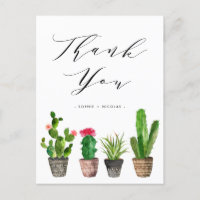 Boho Poted Succulent et Cactus Mariage Merci