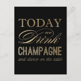 Carte postale Boire du Champagne et Danser sur la 