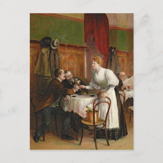 Carte Postale Boire leur santé (Devant)