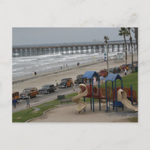 Carte Postale Bois à la plage