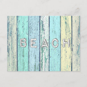 Carte Postale Bois de Driftwood Rustique Beach