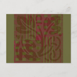 Carte Postale bois d'olive de canneberge Inspiration celtique