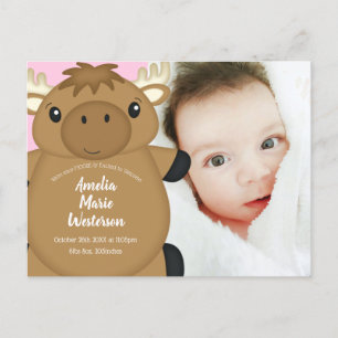 Carte Postale Bois du Baby shower de l'orignal