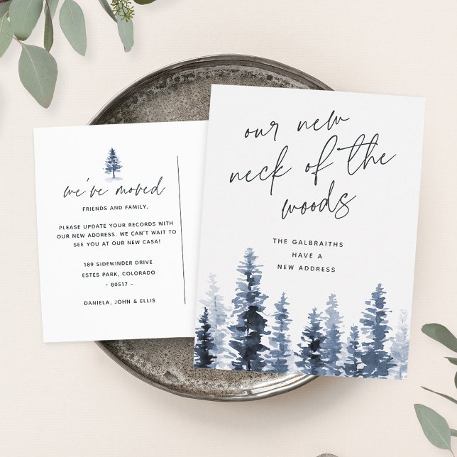 Carte Postale Bois | Nouveau cou de la forêt qui bouge (Créateur téléchargé)