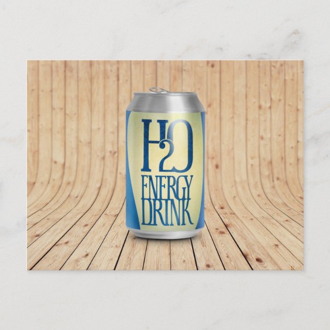 Carte Postale boisson énergétique h2o (Devant)