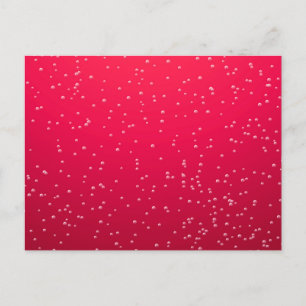Carte Postale Boisson gazeuse à la cerise avec fond de petites b