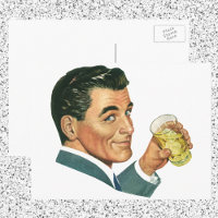 Boissons Cocktails Anciens, Homme Buvant des Boiss