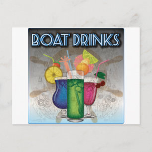 Carte Postale Boissons de bateau