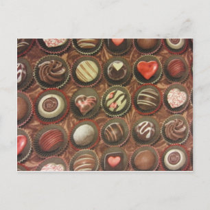 Carte Postale Boîte à chocolat