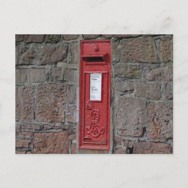 Carte Postale Boîte à lettres murale britannique (Devant)