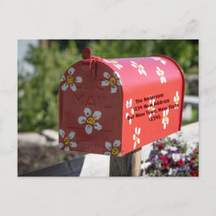 Carte Postale Boîte aux lettres florale mignonne Nous avons modi