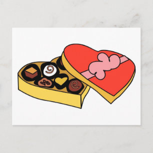 Carte Postale Boîte de dessin au chocolat