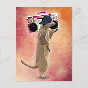 Carte Postale Boîte de rangement Meerkat et Boom
