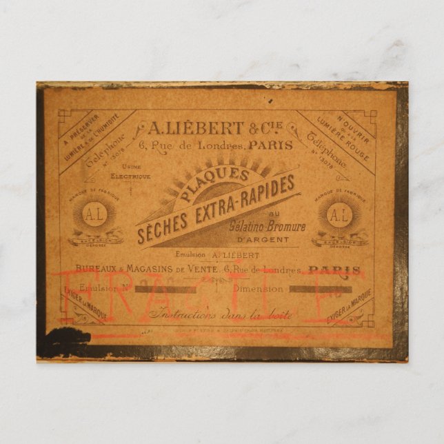 Carte postale boîte parisienne (Devant)