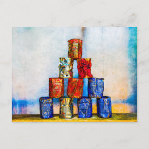 Carte Postale Boites À Soupe - Après Le Déjeuner