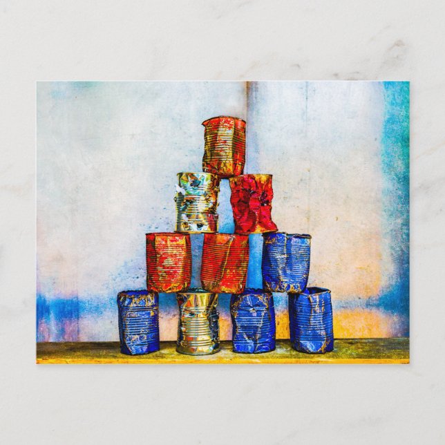 Carte Postale Boites À Soupe - Après Le Déjeuner (Devant)