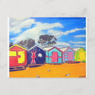 Carte Postale Boîtes de bain de Brighton