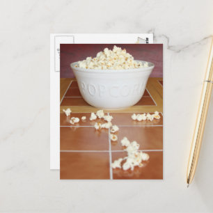 Carte Postale Bol de pop-corn