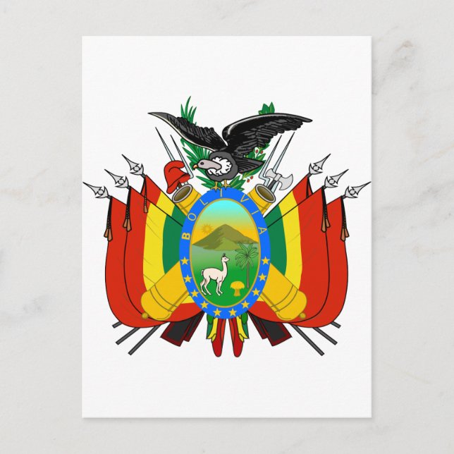 Carte Postale Bolivie Armoiries BO (Devant)