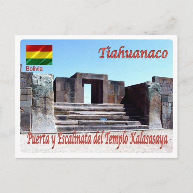 Carte Postale Bolivie - Tiahuanaco - Templo Kalasasaya - (Devant)