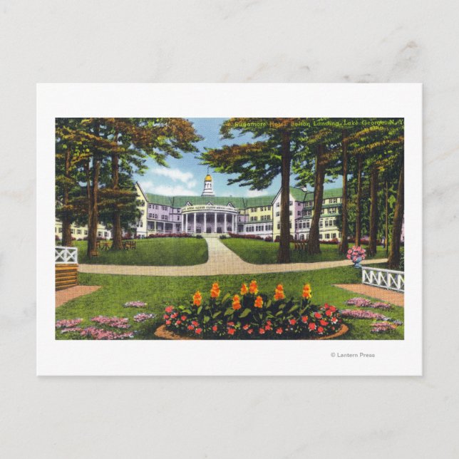 Carte Postale Bolton Landing Vue extérieure de l'hôtel Sagamore (Devant)