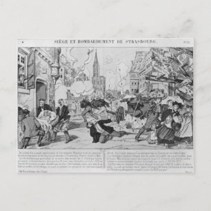 Carte Postale Bombardement et siège de Strasbourg