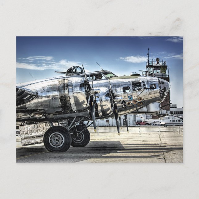 Carte Postale Bombardier 2ème guerre mondiale classique b-17 (Devant)