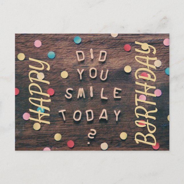 Carte Postale Bon Anniversaire (Devant)