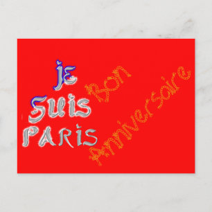 Carte Postale Bon Anniversaire "Joyeux Anniversaire" Je Suis Par
