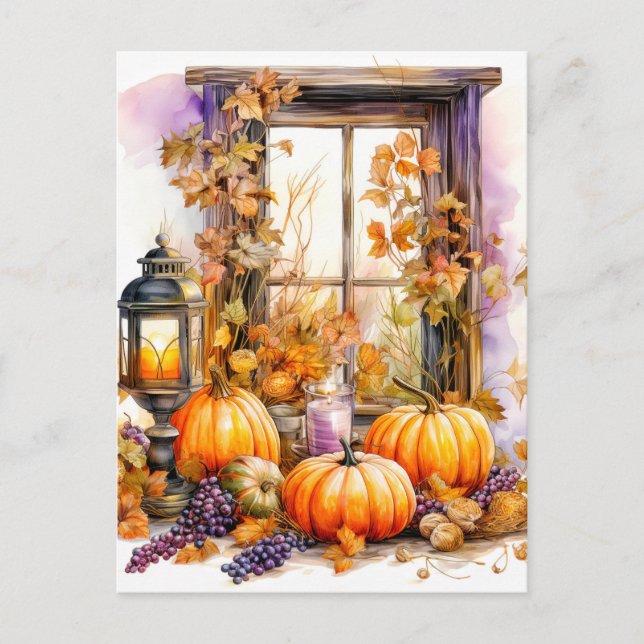 Carte Postale Bon automne | Profitez du temps d'automne (Devant)