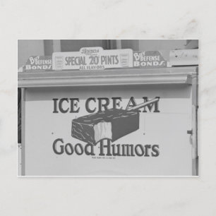 Carte Postale Bon Humour Camion de crème glacée