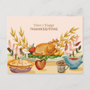 Carte postale bon thanksgiving