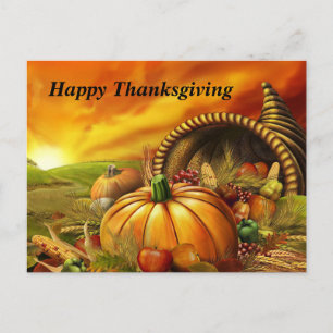 Carte postale bon thanksgiving