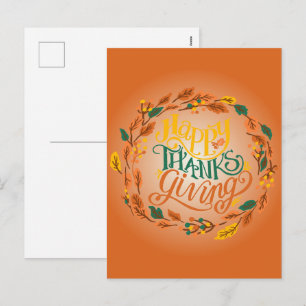 Carte postale bon thanksgiving